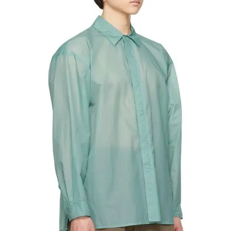 [BUNJANG] AMOMENTO Sheer Ripstop Shirt / 아모멘토 시어 립스탑셔츠
