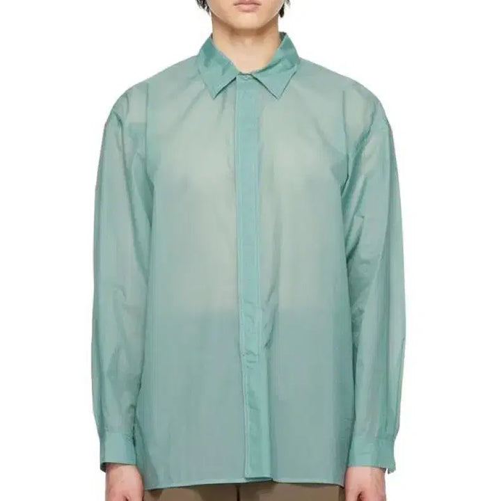 [BUNJANG] AMOMENTO Sheer Ripstop Shirt / 아모멘토 시어 립스탑셔츠