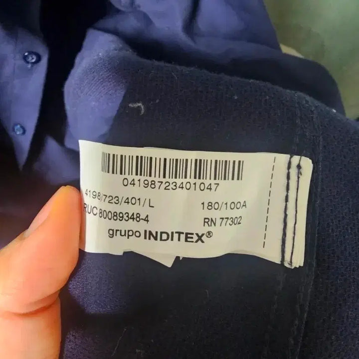 [BUNJANG] ZARA Navy Shirt / 자라 네이비 셔츠 남방