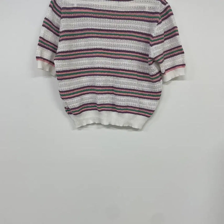 [BUNJANG] LeNIC &amp; McCoy Striped Knit Top / LeNIC &amp; McCoy 반팔 니트