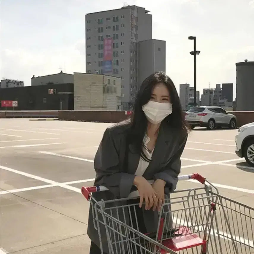 [BUNJANG] Daily Jue Basic Midi Jacket - Gray / 데일리쥬 오브 베이직 미디 자켓 그레이 하객룩 오피스룩