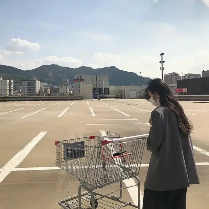 [BUNJANG] Daily Jue Basic Midi Jacket - Gray / 데일리쥬 오브 베이직 미디 자켓 그레이 하객룩 오피스룩
