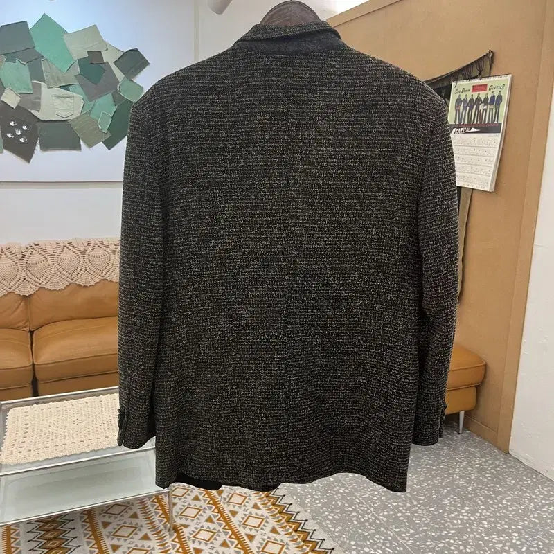 [BUNJANG] Yves Saint Laurent Modern Chic Herringbone Tweed Blazer Jacket / 입생로랑 모던시크 헤링본 트위드 블레이저 자켓 100 C10802