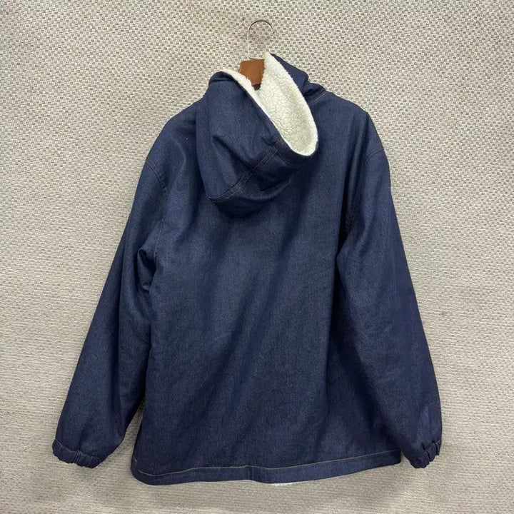 [BUNJANG] Vintage Fleece Lined Half-Zip Hoodie M16284 / 빈티지 양털 안감 반집업 후드티 F M16284