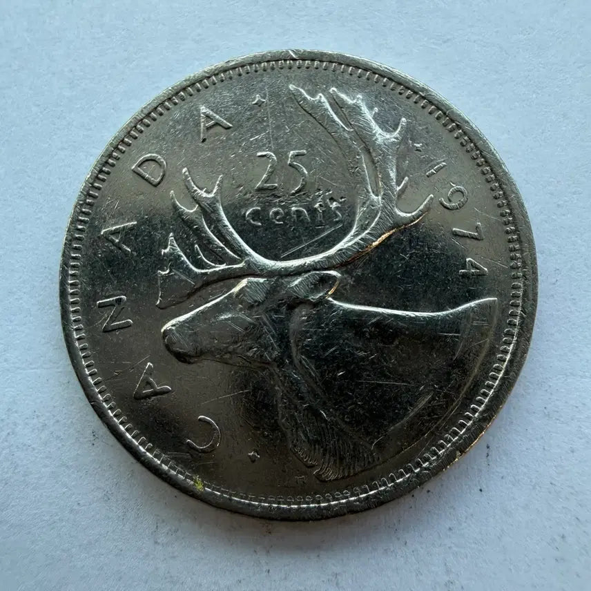 [BUNJANG] Canadian 1974 25 Cent Coin / 1974년 캐나다 25센트 동전 S1792