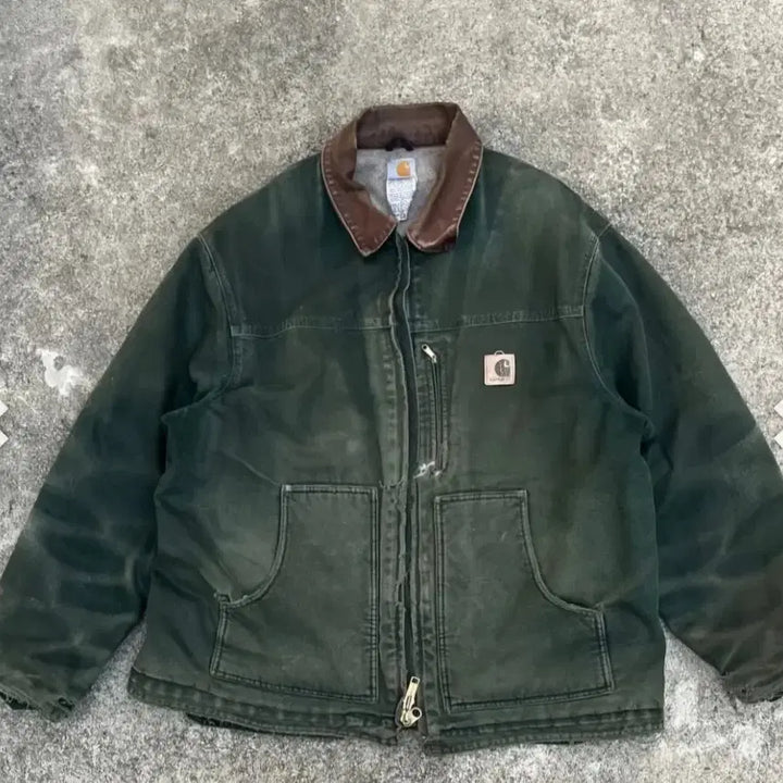 [BUNJANG] Carhartt C61 Jacket Moss Green / 칼하트 C61 워크자켓 모스그린