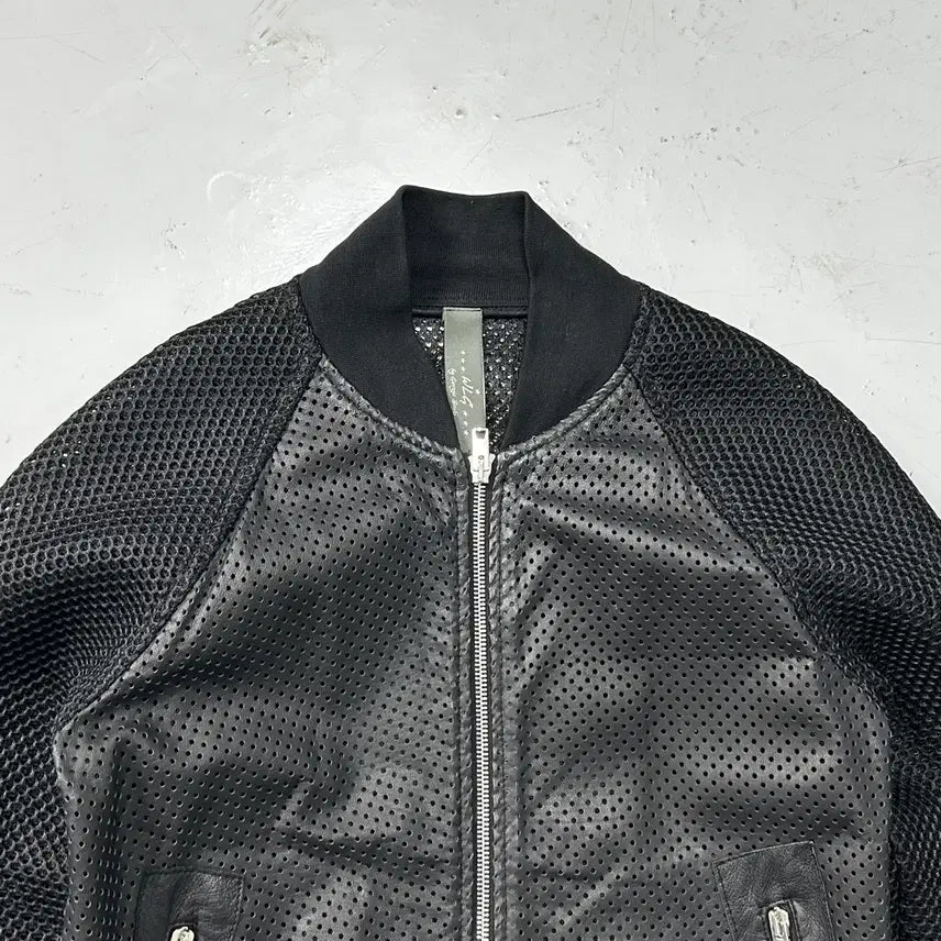 [BUNJANG] WLG Giorgio Brato Mesh Leather Jacket / WLG 조르지오 브라토 메쉬 레더 자켓