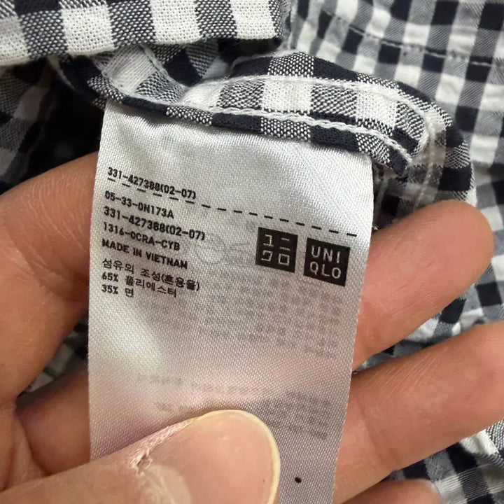 [BUNJANG] Uniqlo JW Anderson Checkered Short Sleeve Shirt / M 유니클로 JW앤더슨 체크 반팔 셔츠 0413T