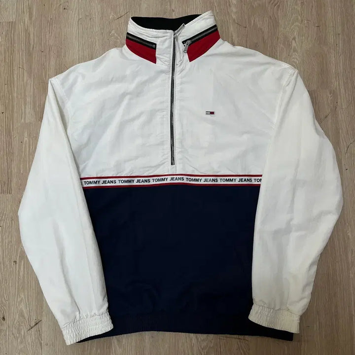 [BUNJANG] Tommy Hilfiger Color Block Windbreaker Anorak Jacket / 타미진스 배색 윈드브레이커 아노락 자켓 S/90