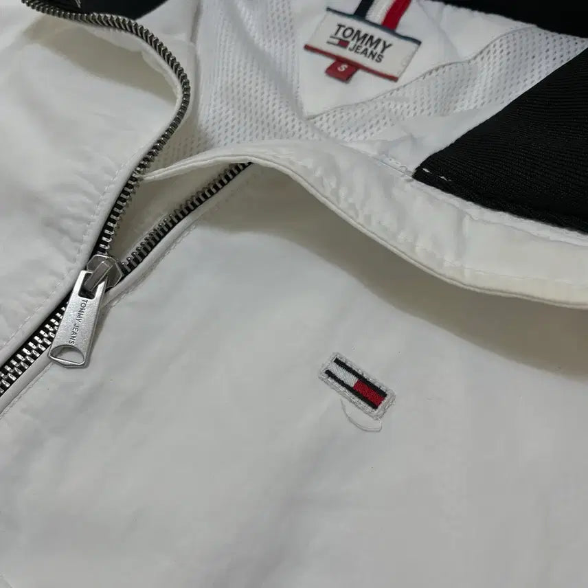 [BUNJANG] Tommy Hilfiger Color Block Windbreaker Anorak Jacket / 타미진스 배색 윈드브레이커 아노락 자켓 S/90