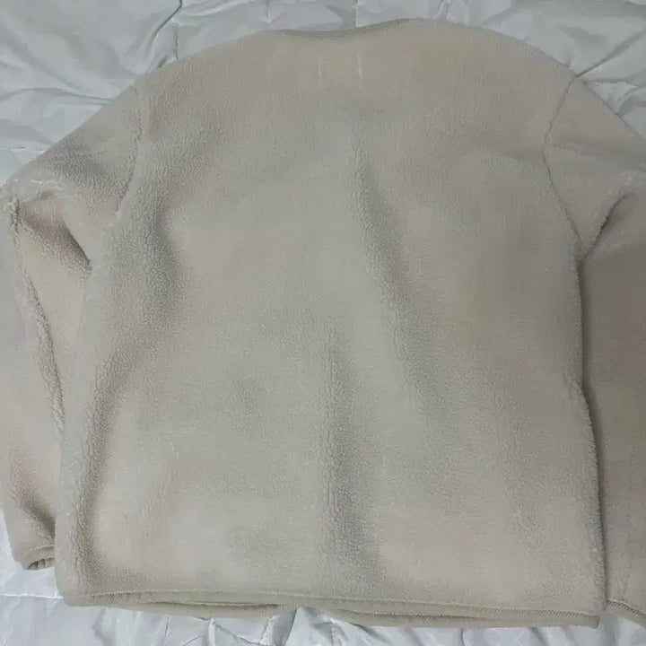 [BUNJANG] SPAO Ivory Sherpa Fleece Jacket / SPAO 스파오 아이보리 뽀글이