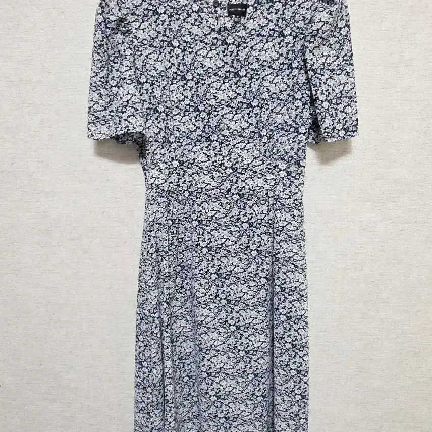 [BUNJANG] Plastic Island Floral Print Short Sleeve Dress / 1.7 플라스틱아일랜드 플라워 반팔 원피스