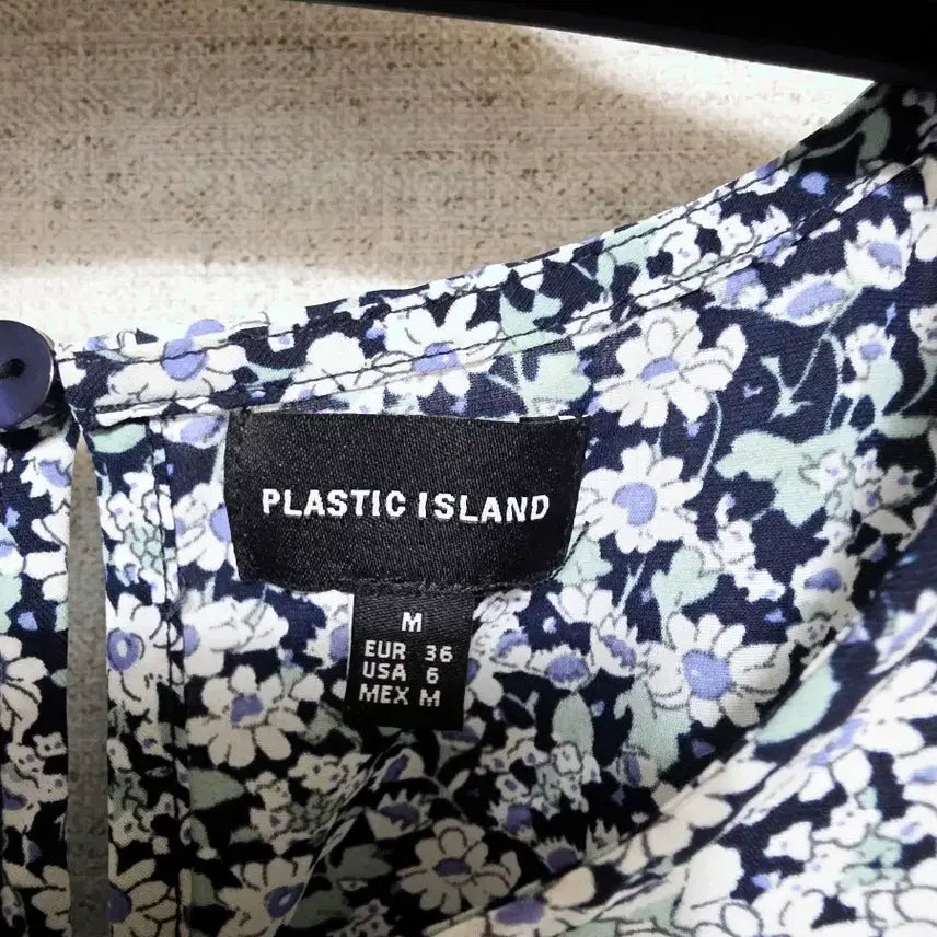 [BUNJANG] Plastic Island Floral Print Short Sleeve Dress / 1.7 플라스틱아일랜드 플라워 반팔 원피스