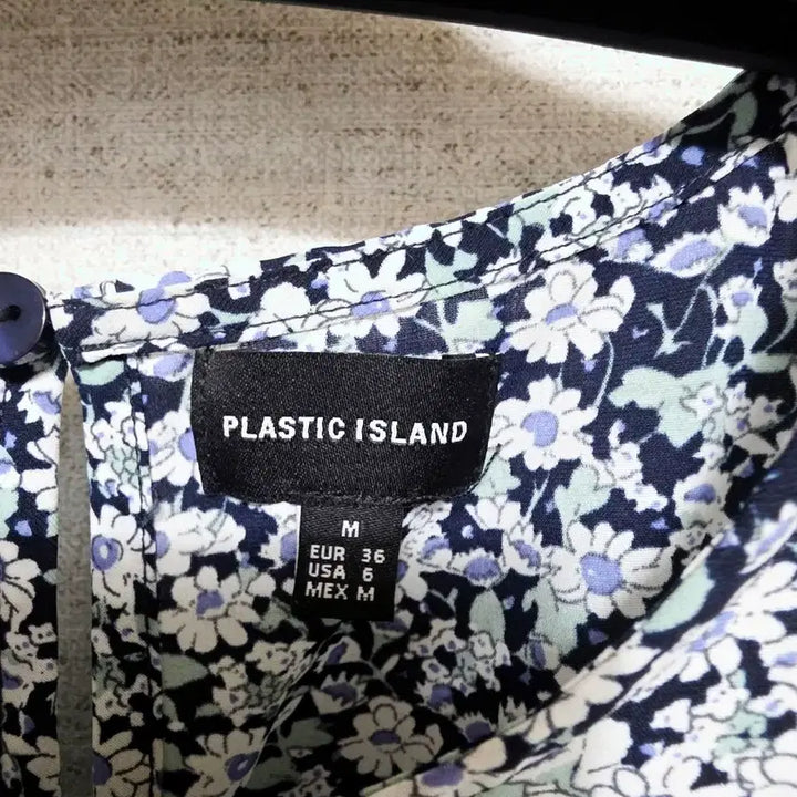 [BUNJANG] Plastic Island Floral Print Short Sleeve Dress / 1.7 플라스틱아일랜드 플라워 반팔 원피스