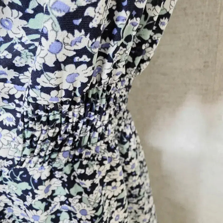 [BUNJANG] Plastic Island Floral Print Short Sleeve Dress / 1.7 플라스틱아일랜드 플라워 반팔 원피스