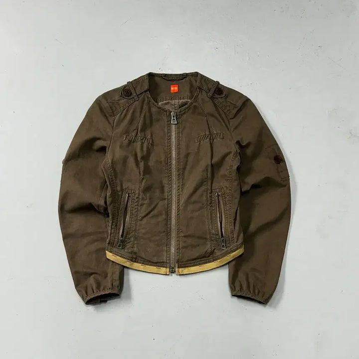 [SOLD OUT] BOSS 브라운 논카라 자켓