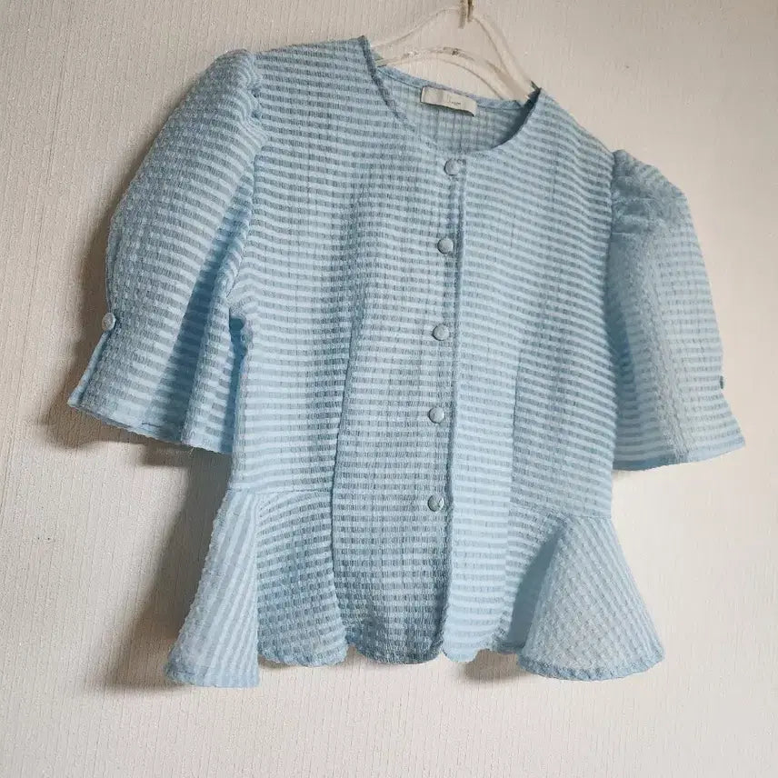 [SOLD OUT] JJ지고트 시어서커  블라우스형 크롭자켓55썸머