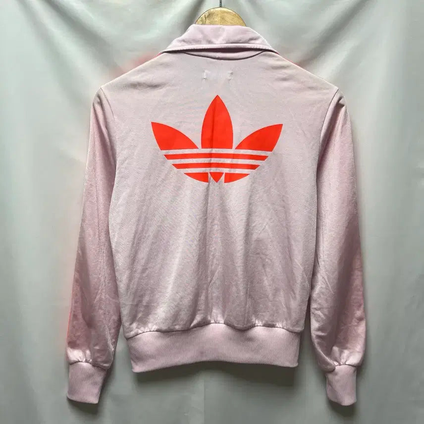 [SOLD OUT] [정품/90] 아디다스 파이어버드 백로고 딸기우유 핑크 트랙탑/져지