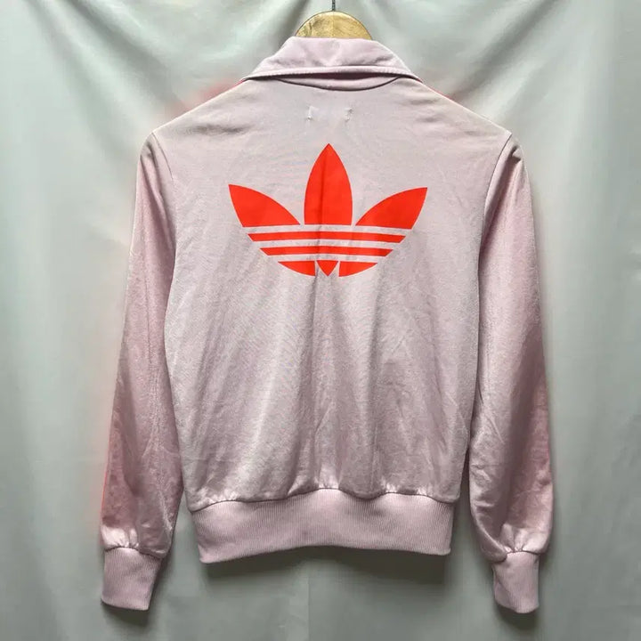 [SOLD OUT] [정품/90] 아디다스 파이어버드 백로고 딸기우유 핑크 트랙탑/져지