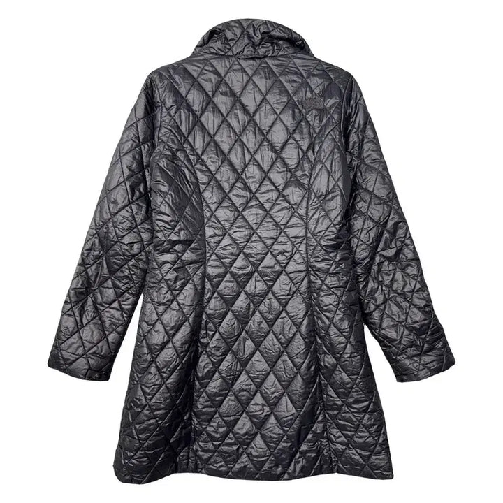 [BUNJANG] The North Face Gray Quilted Lightweight Long Down Jacket / 노스페이스 그레이 퀄팅 경량 롱패딩 XS/TP