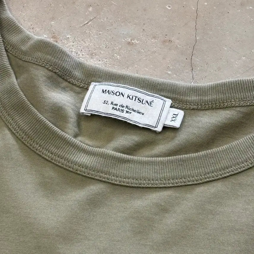 [BUNJANG] Maison Kitsune Fox Logo T-shirt / XXL 메종키츠네 폭스로고 반팔티셔츠