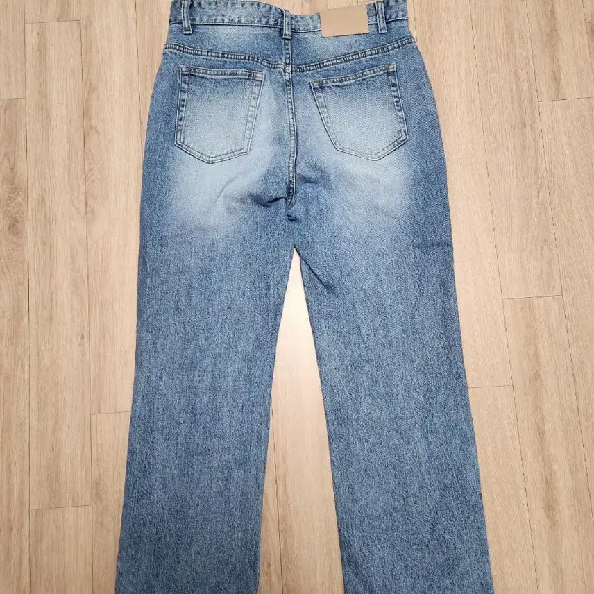 [BUNJANG] Portners Straight Mid Blue Denim Jeans / 포트너스 스트레이트 미드 블루 데님 청바지