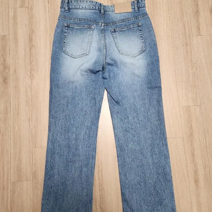 [BUNJANG] Portners Straight Mid Blue Denim Jeans / 포트너스 스트레이트 미드 블루 데님 청바지