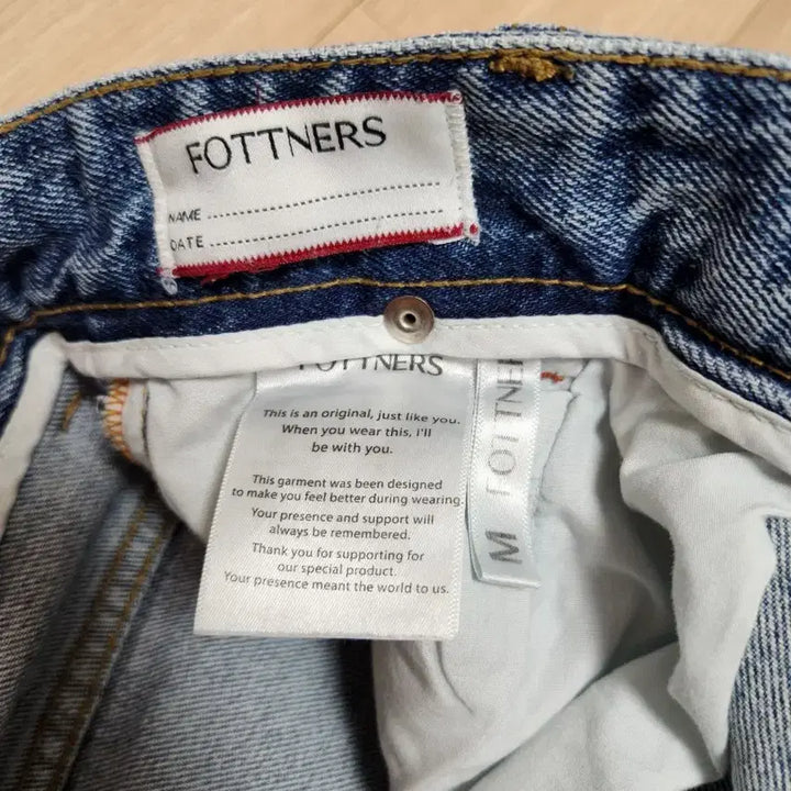 [BUNJANG] Portners Straight Mid Blue Denim Jeans / 포트너스 스트레이트 미드 블루 데님 청바지