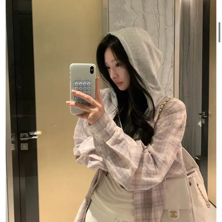 [SOLD OUT] 리즈 이지 체크 후드 셔츠 Easy check hoodie shirts