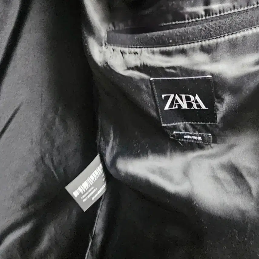 [BUNJANG] ZARA Black Wool Coat / ZARA 블랙 모직 코트
