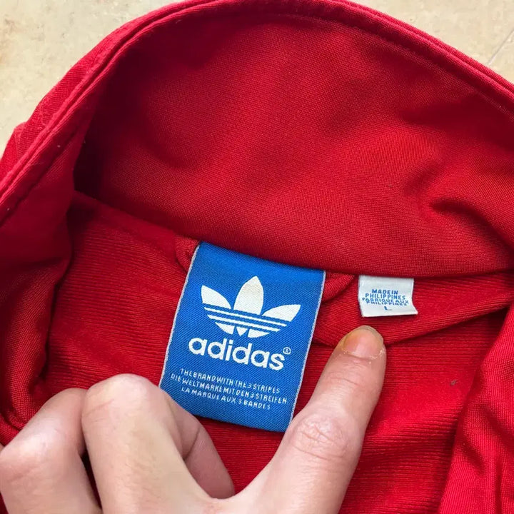 [BUNJANG] Adidas Firebird Red Track Top (Size L) / L 아디다스 파이어버드 레드 트랙탑