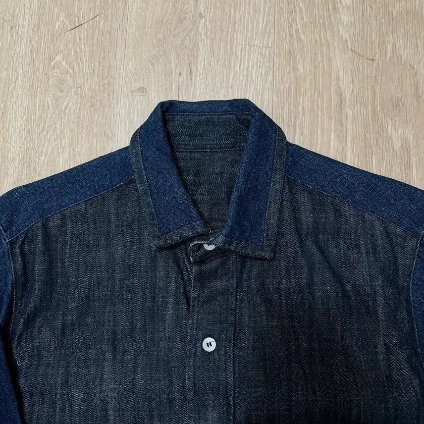 [BUNJANG] LUIRE Cotton Denim Shirt 44 / LUIRE 코튼 데님 셔츠 44