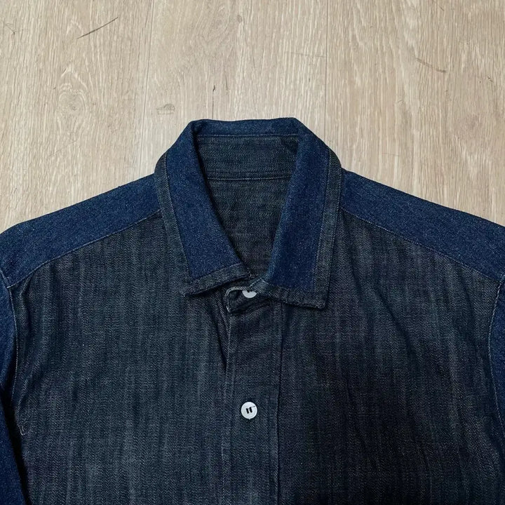 [BUNJANG] LUIRE Cotton Denim Shirt 44 / LUIRE 코튼 데님 셔츠 44