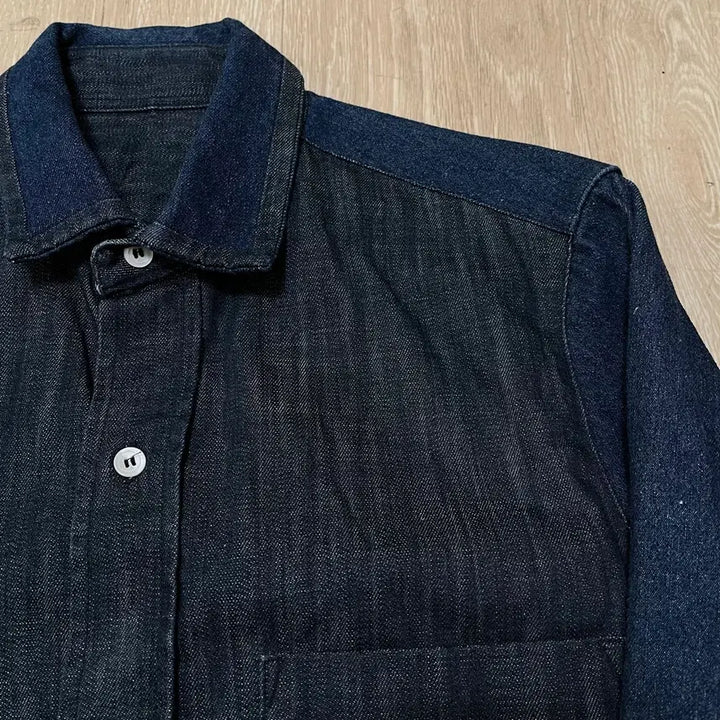 [BUNJANG] LUIRE Cotton Denim Shirt 44 / LUIRE 코튼 데님 셔츠 44