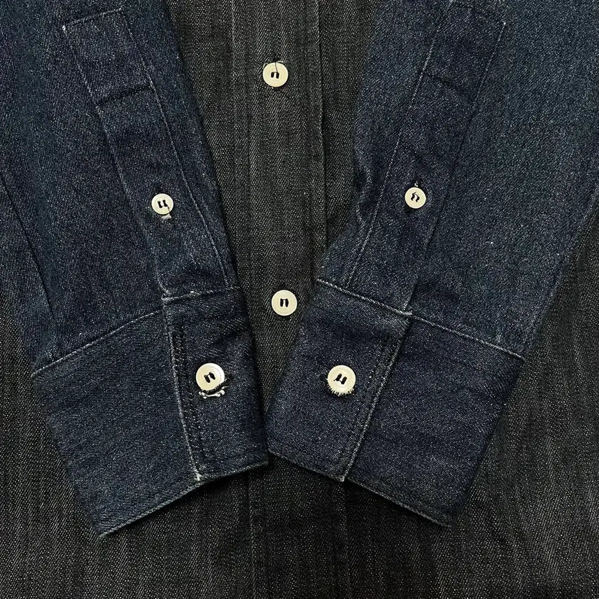 [BUNJANG] LUIRE Cotton Denim Shirt 44 / LUIRE 코튼 데님 셔츠 44