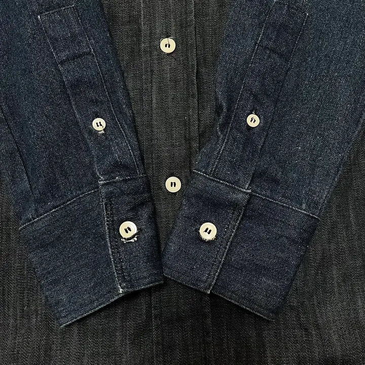 [BUNJANG] LUIRE Cotton Denim Shirt 44 / LUIRE 코튼 데님 셔츠 44