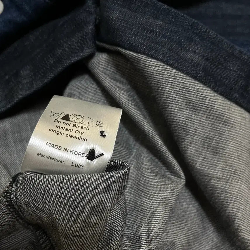 [BUNJANG] LUIRE Cotton Denim Shirt 44 / LUIRE 코튼 데님 셔츠 44