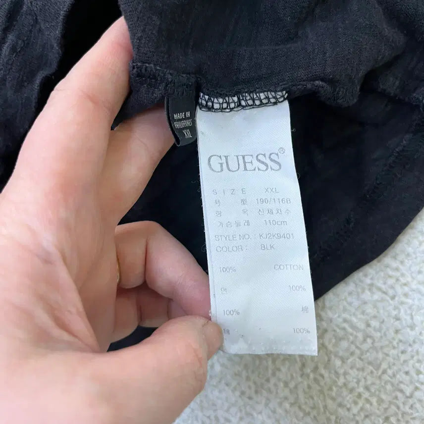 [BUNJANG] Guess V-neck Short Sleeve T-shirt / XXL 게스 브이넥 반팔 티셔츠 0414M