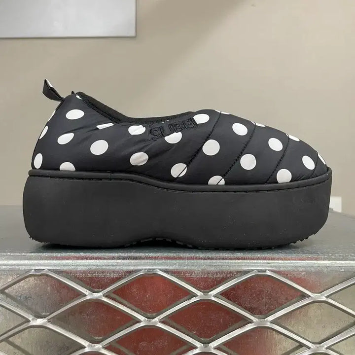 [BUNJANG] Soo Boo Vamp Platform Dot Shoes / 수부 뱀프 플랫폼 도트 25cm