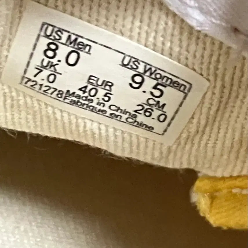 [BUNJANG] Vans Style 44 Yellow Sneakers / [260mm] 반스아저씨 Vans 스타일44 옐로우