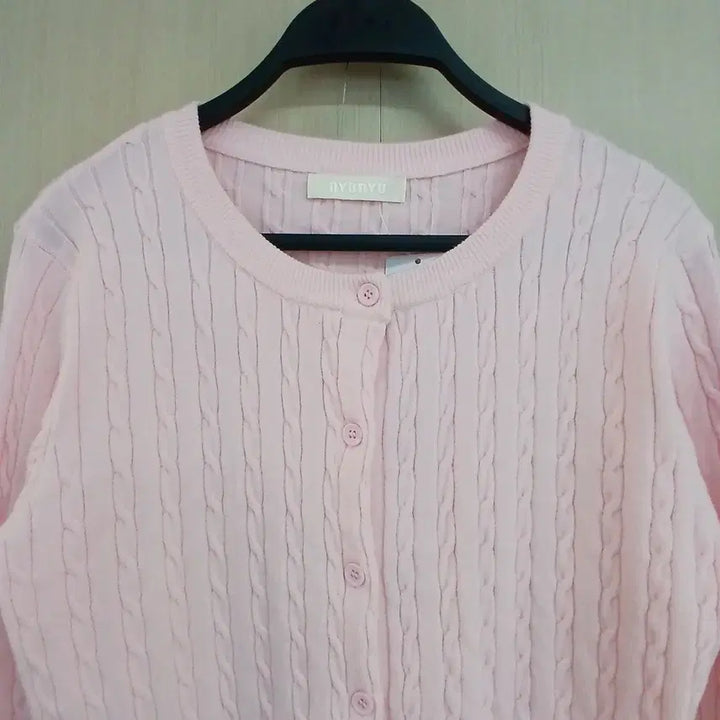 [SOLD OUT] RYONYU 꽈배기 핑크 가디건