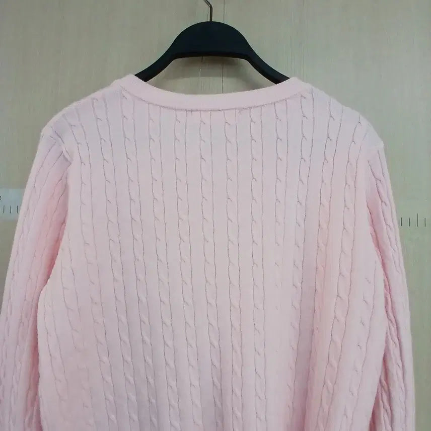 [SOLD OUT] RYONYU 꽈배기 핑크 가디건