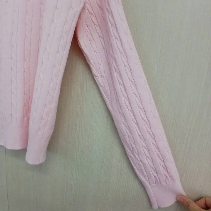 [SOLD OUT] RYONYU 꽈배기 핑크 가디건