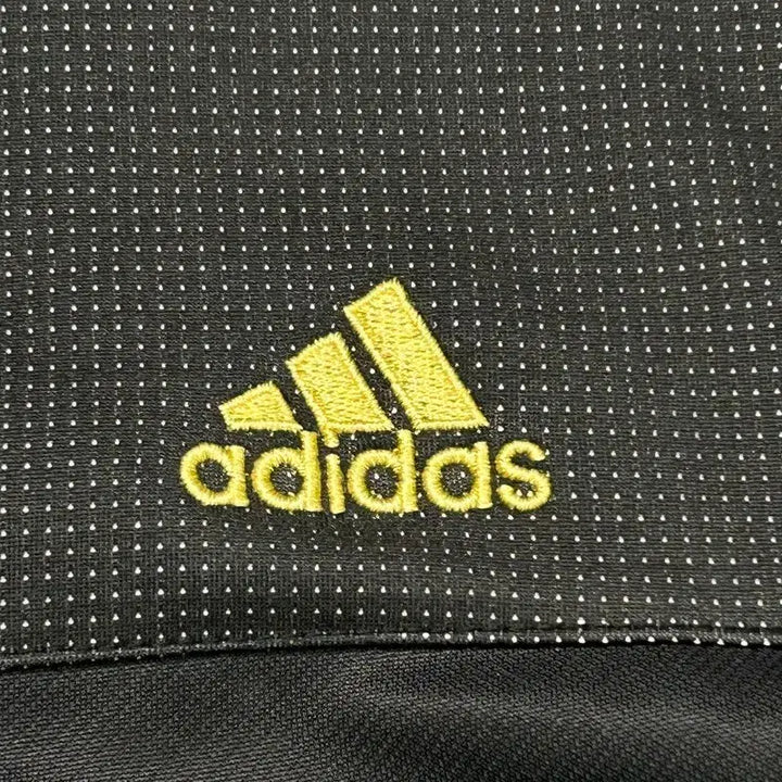 [BUNJANG] Adidas Windbreaker Jersey Jacket Black-Yellow 105 / 아디다스 바람막이 져지 자켓 블랙-옐로우 105