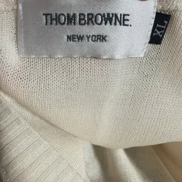 [BUNJANG] Thom Browne Short Sleeve Knit Top White / 톰브라운 반팔 니트 흰색