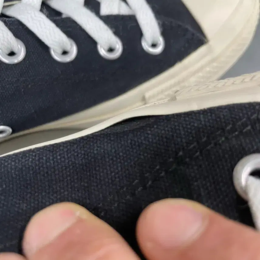 [BUNJANG] Converse x Comme des Garcons Chuck 70 Black Sneakers / 컨버스 X 꼼데가르송 척 70 블랙 260 (gr-4490)