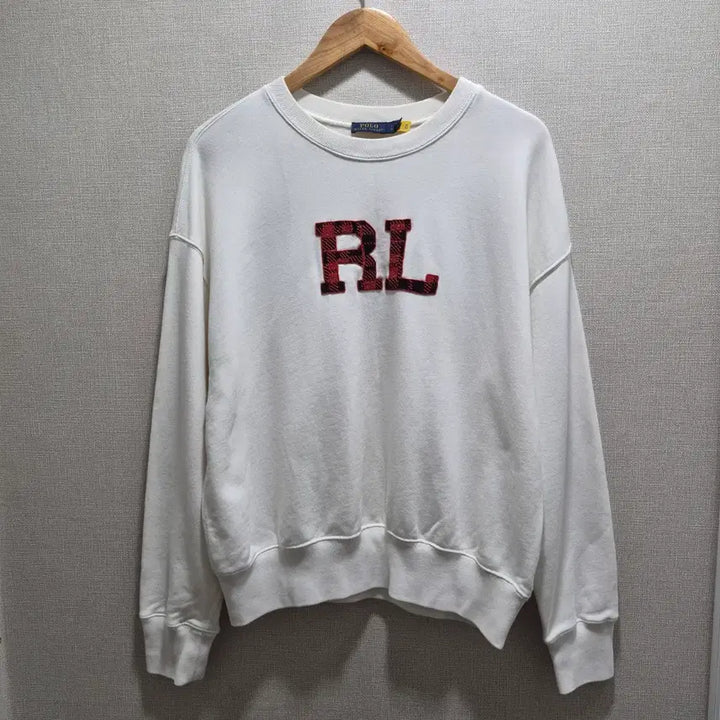 [BUNJANG] Polo Ralph Lauren Beaded Logo French Terry Sweatshirt / (L) 폴로 랄프로렌 비드 로고 프렌치 테리 스웻셔츠