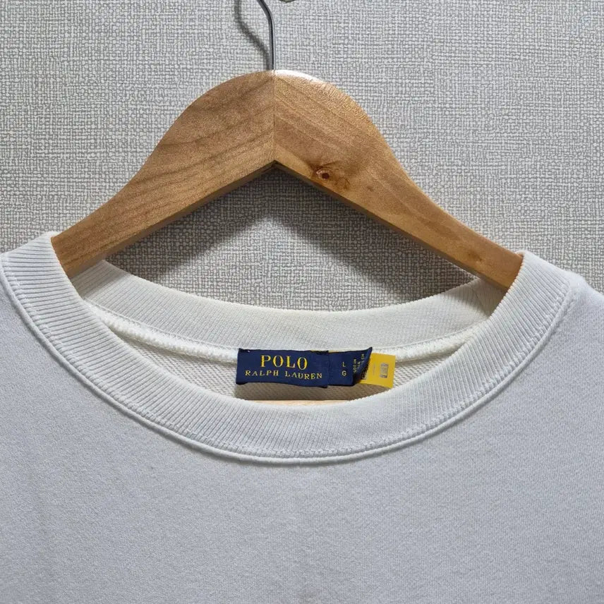[BUNJANG] Polo Ralph Lauren Beaded Logo French Terry Sweatshirt / (L) 폴로 랄프로렌 비드 로고 프렌치 테리 스웻셔츠