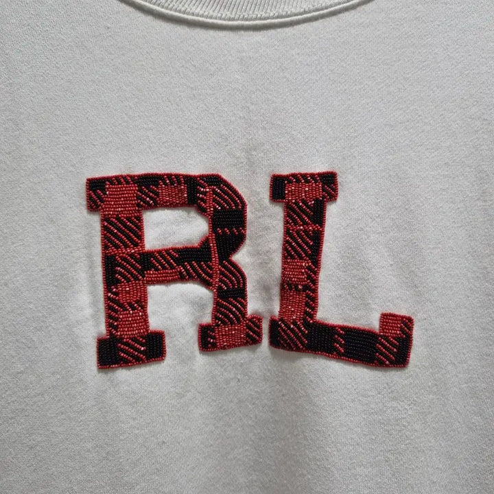 [BUNJANG] Polo Ralph Lauren Beaded Logo French Terry Sweatshirt / (L) 폴로 랄프로렌 비드 로고 프렌치 테리 스웻셔츠