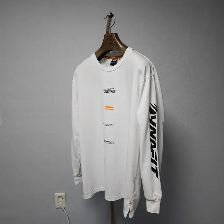 [SOLD OUT] 100 ) 다이나핏 남성 사이드로고 오버핏 긴팔티